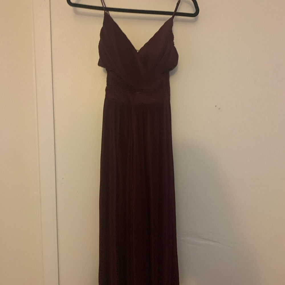 ASTR Elegant Burgundy jumpsuit